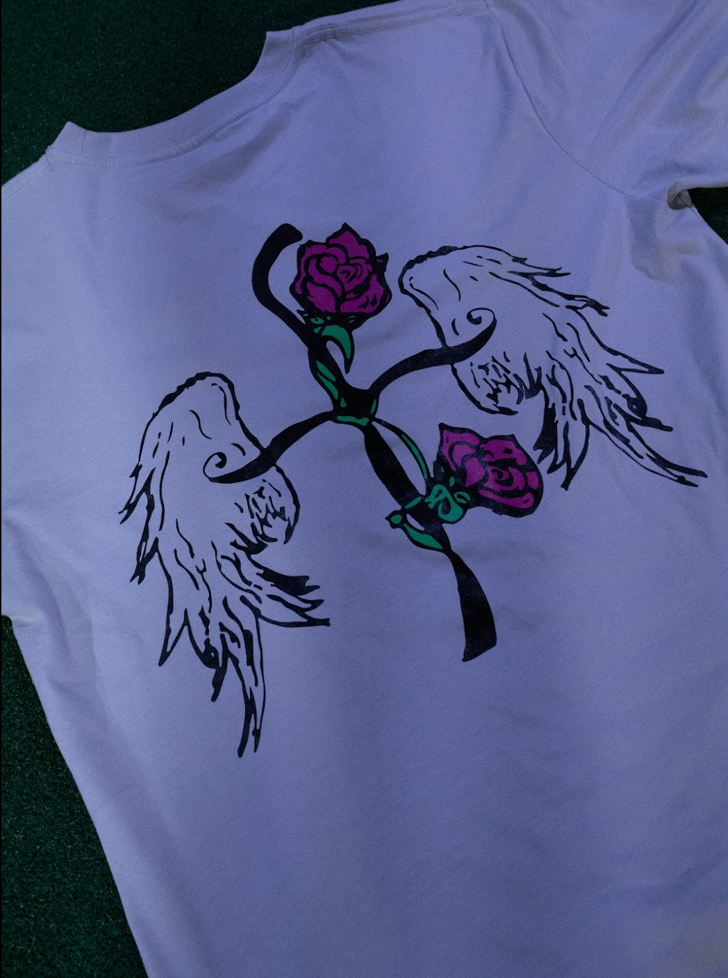 "CROSS" TEE GRAY