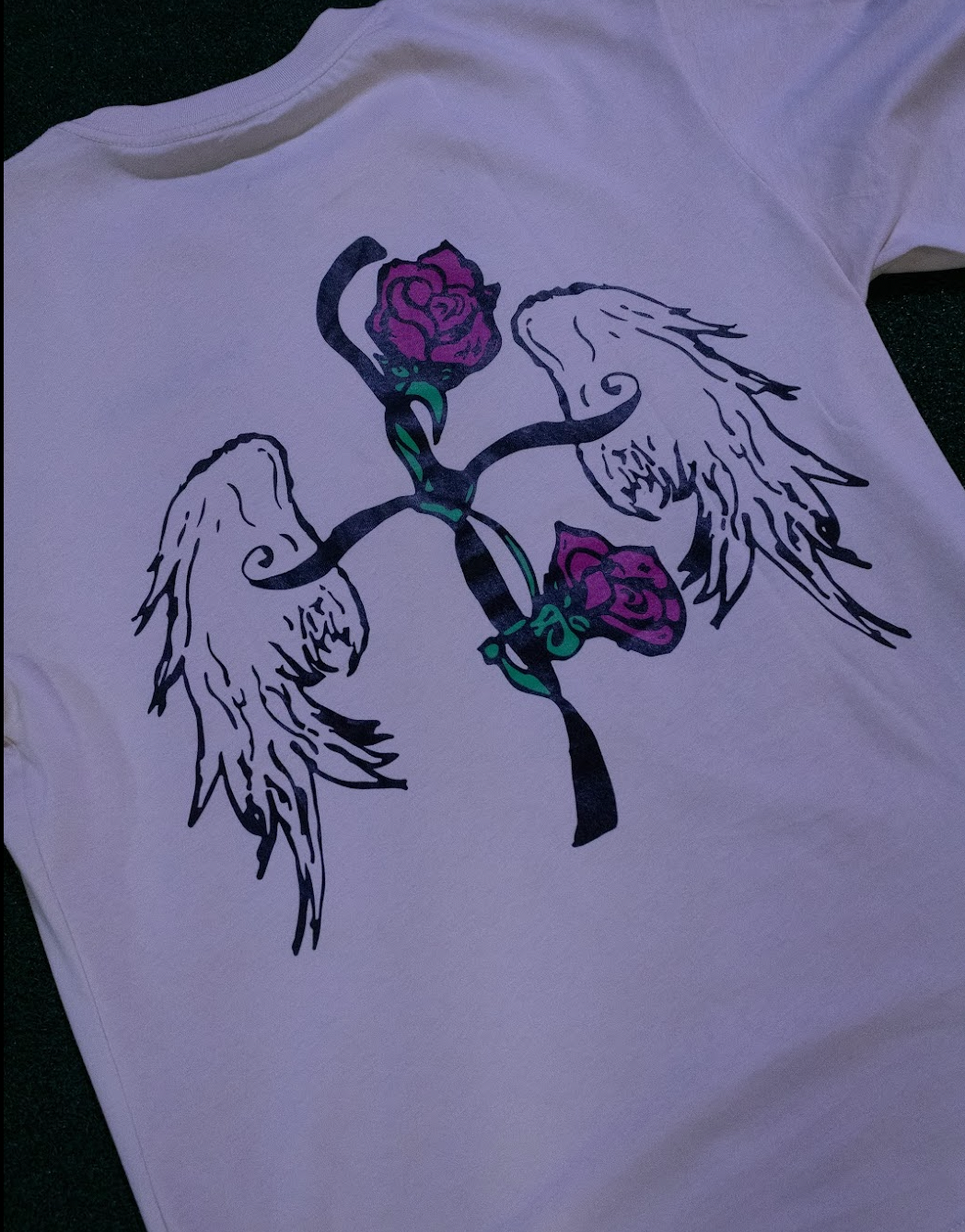 "CROSS" TEE BEIGE